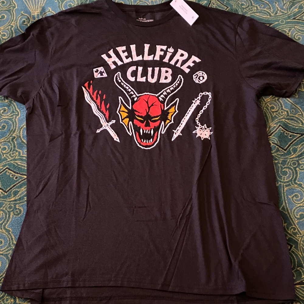 Hellfire Club Black Graphic Tee